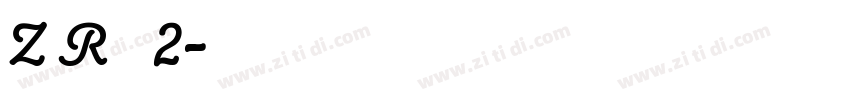 Z R 全套2字体转换